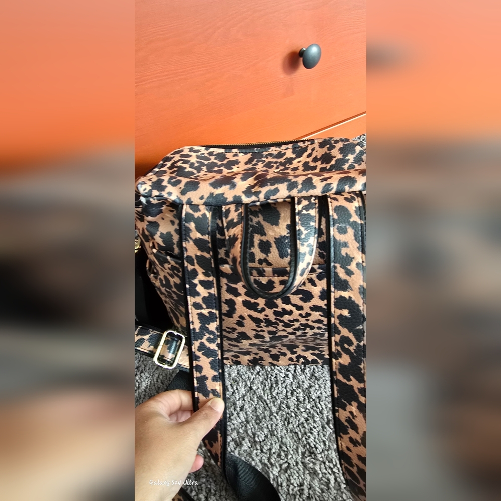 AZARIA La Mère Backpack Petite Limited Edition Leopard Print. - Picture 15 of 15